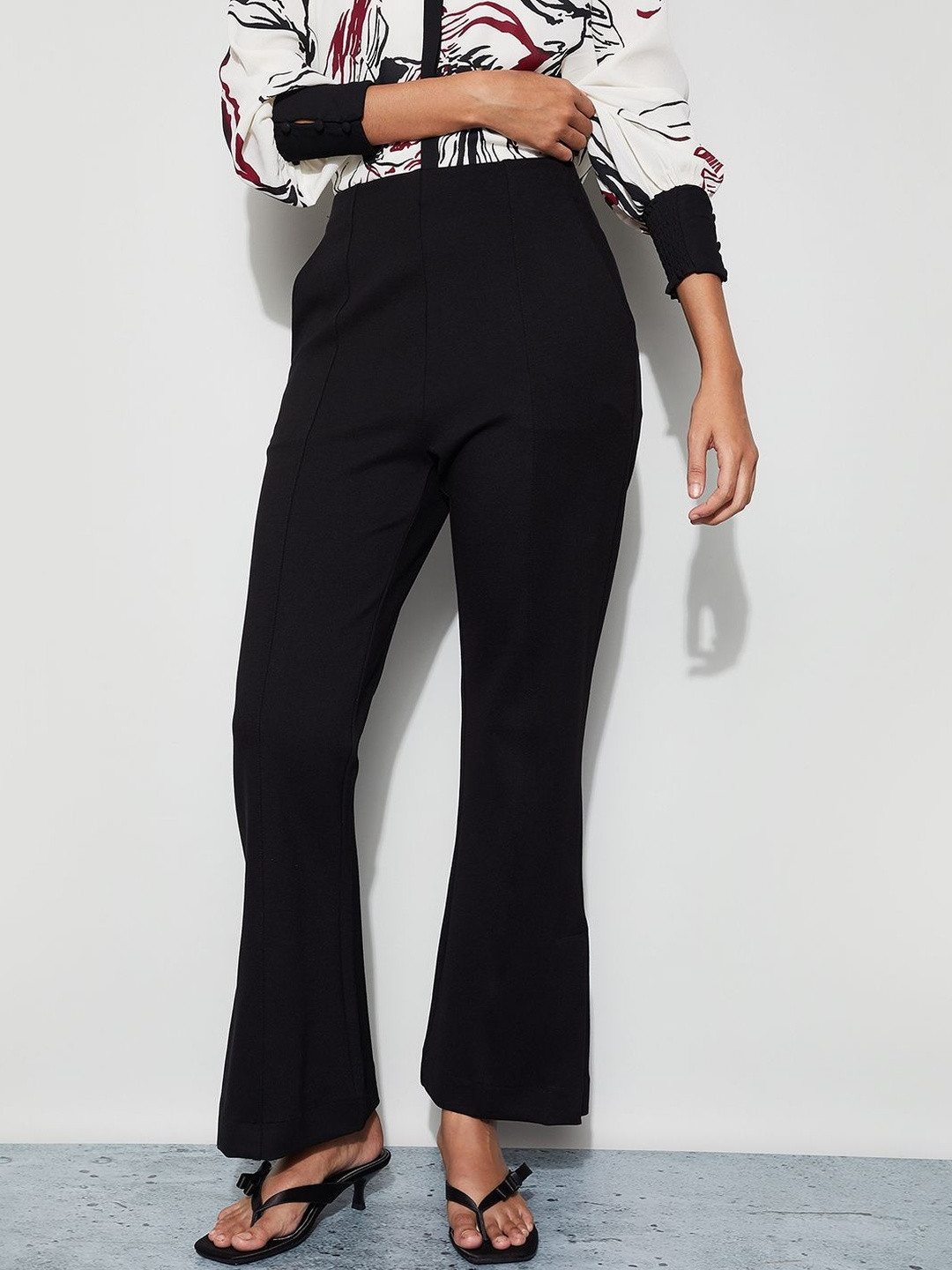 CODE by Lifestyle Women Easy Wash Zip Trousers