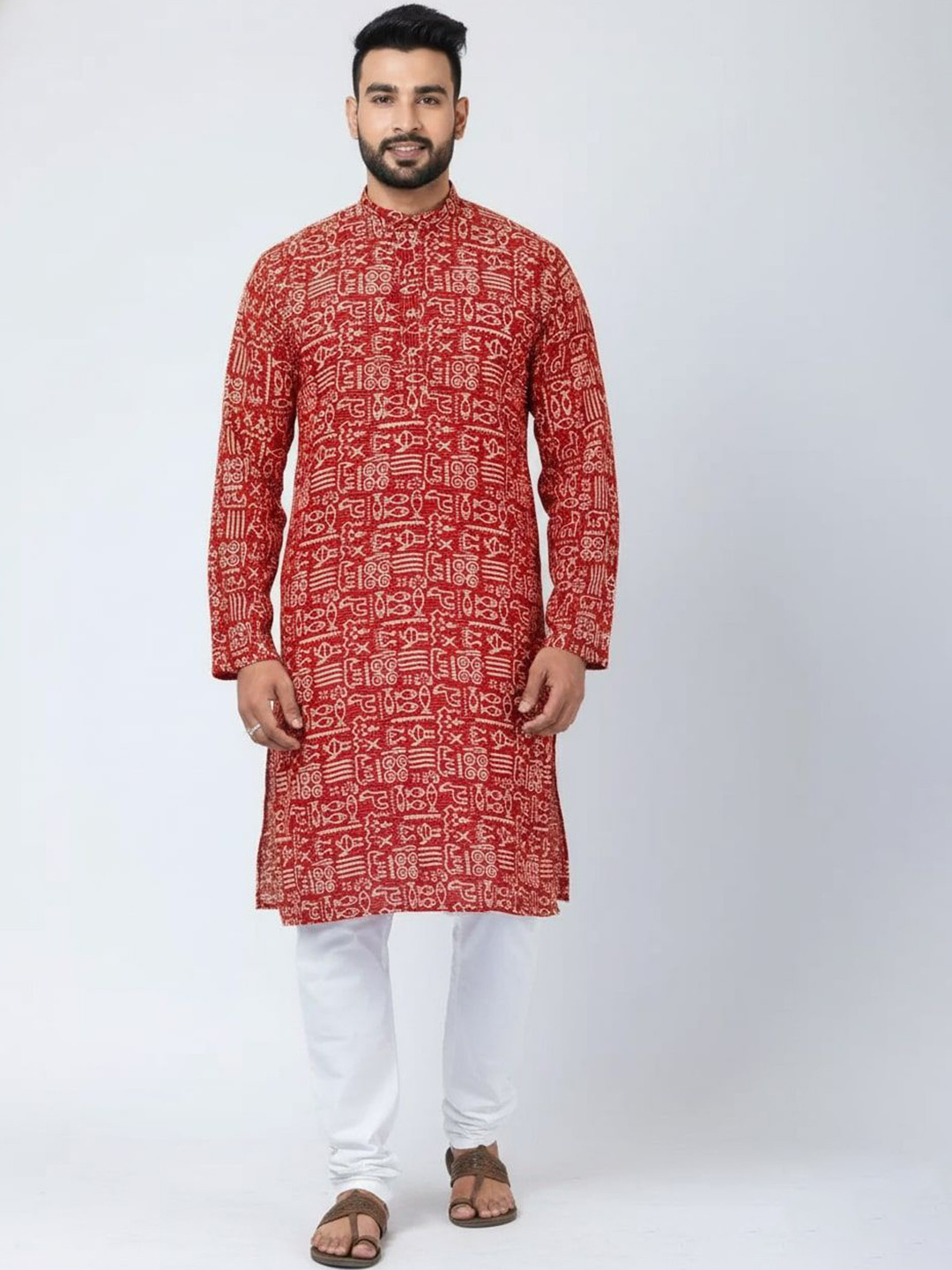 Tant Ghar Men Tribal Printed Kurta