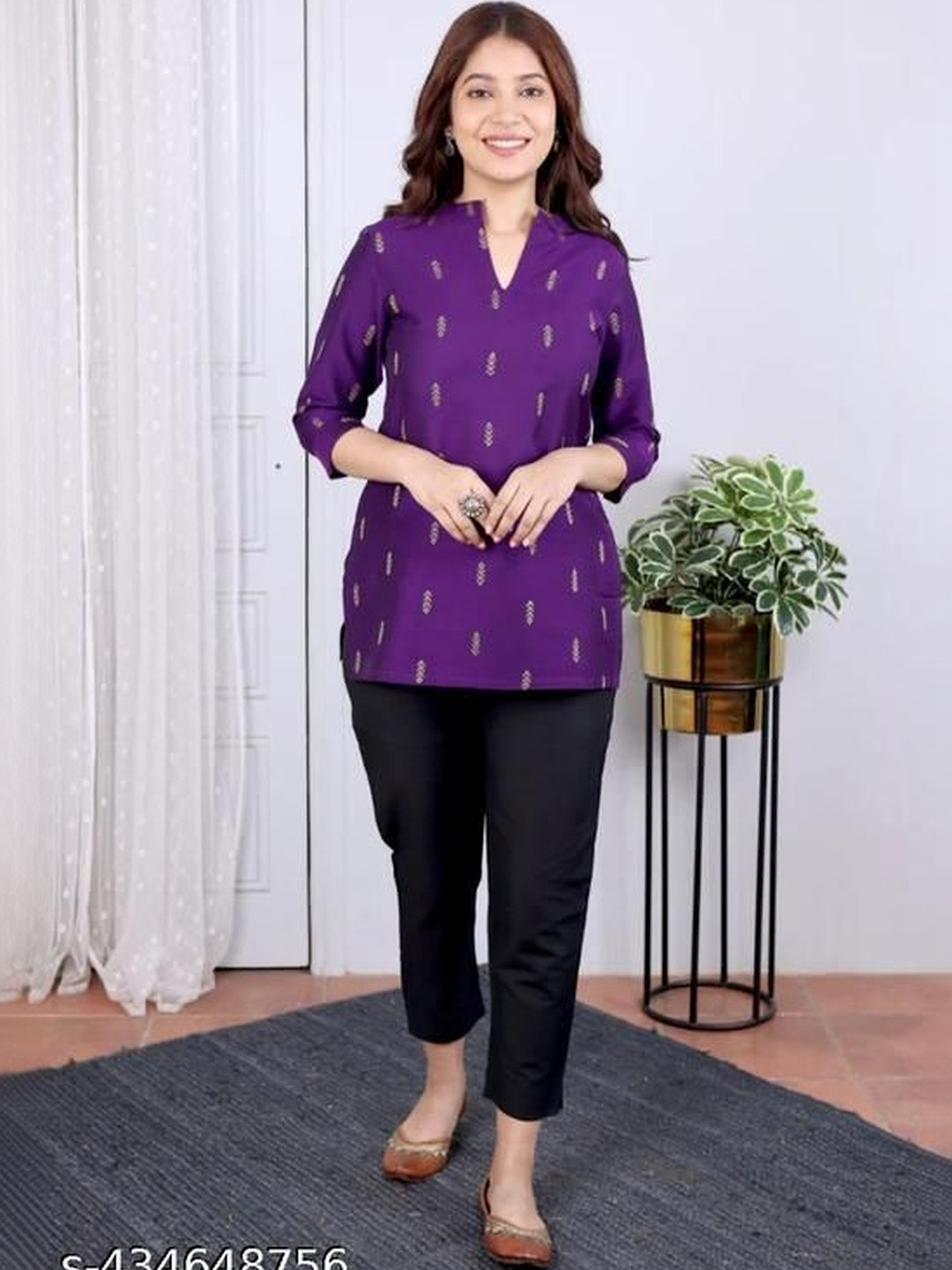 Da Vastraagaar Print Ethnic Top