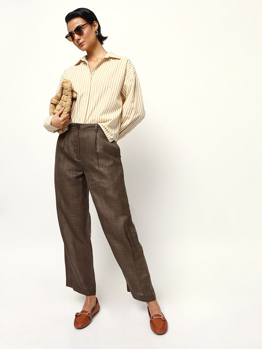 DL Woman  Comfort Striped Casual Shirt