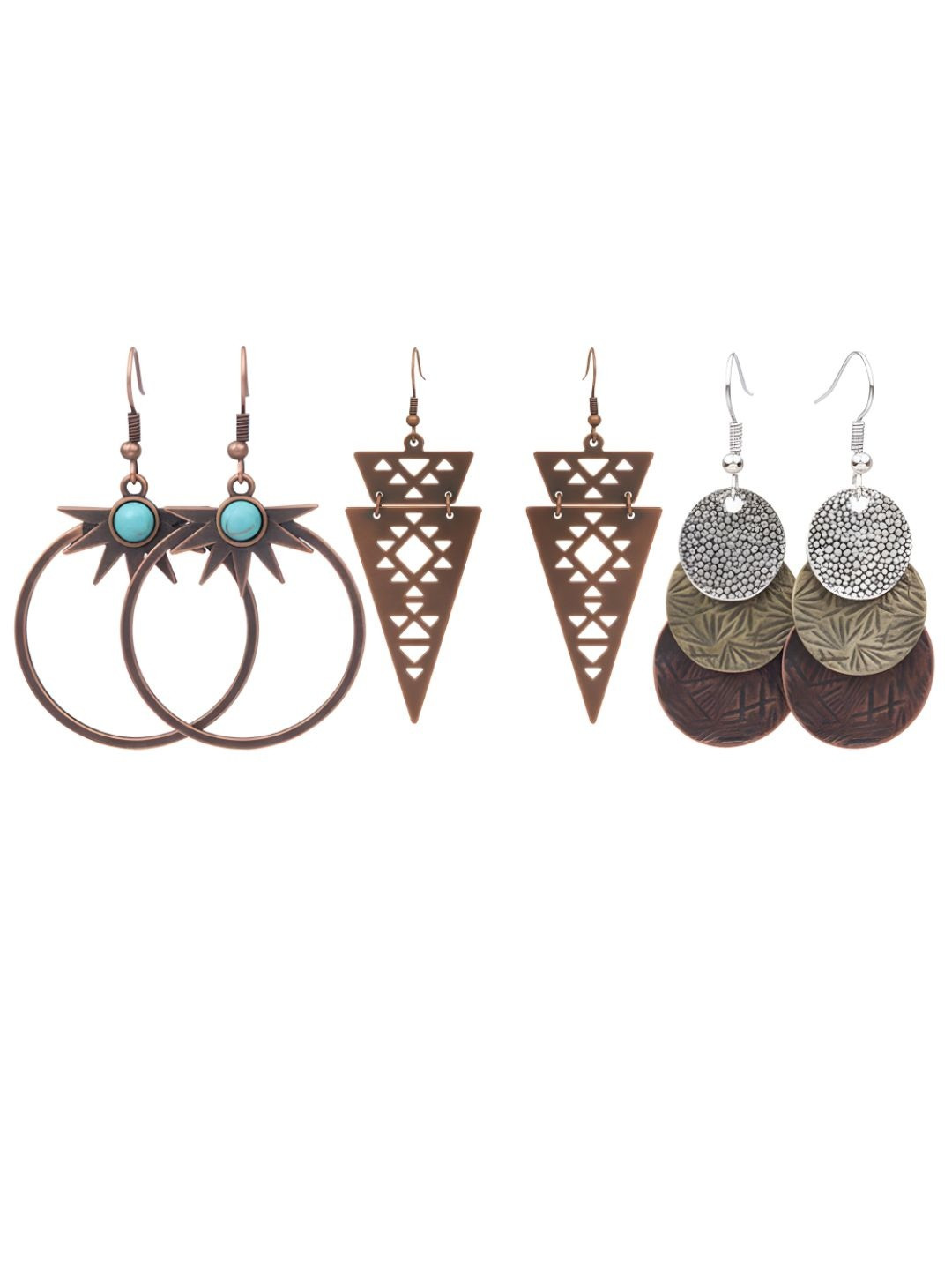 Young & Forever Geometric Drop Earrings