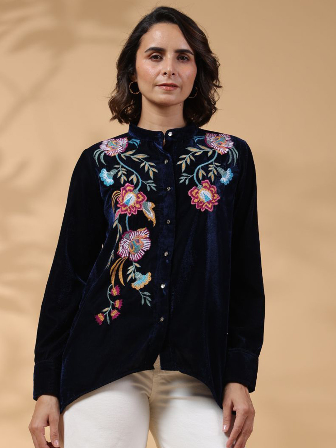 Zolo Label Women Comfort Floral Printed Party Shirt