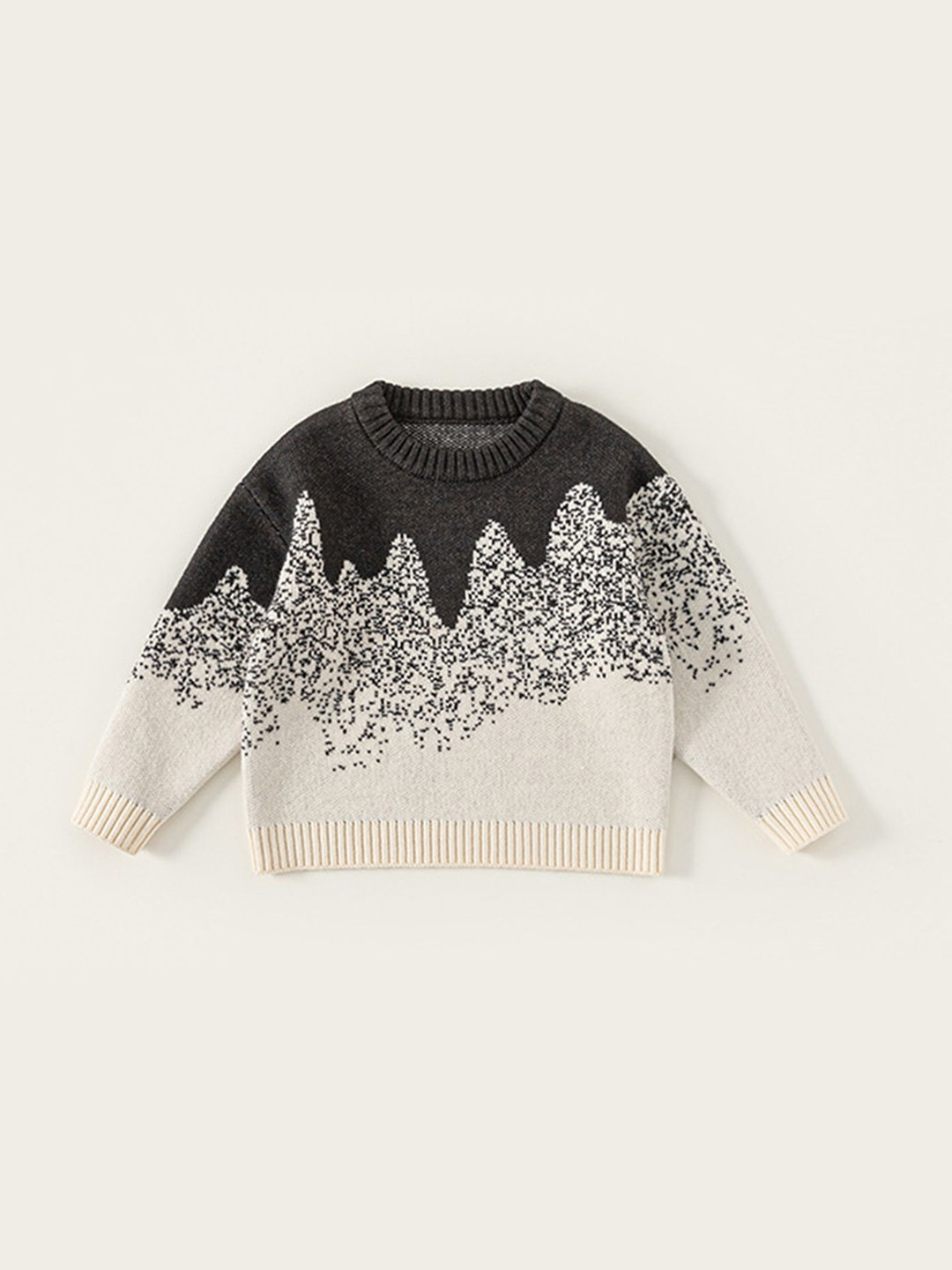LULU & SKY Boys Fair Isle Printed Pullover