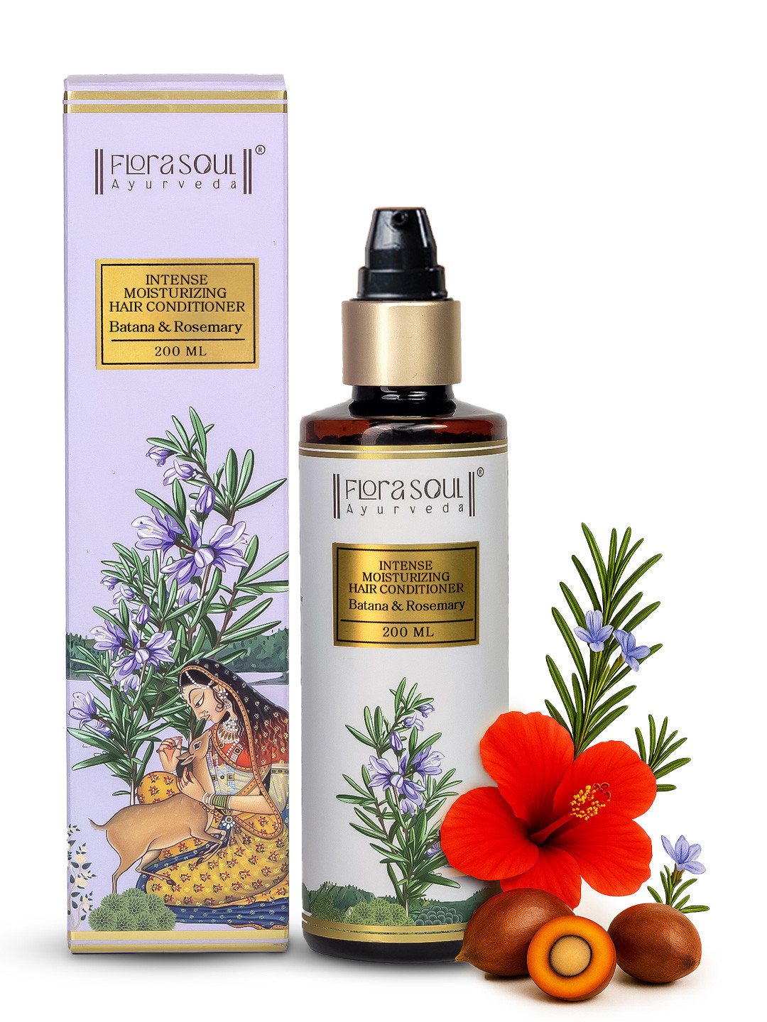 FloraSoul Ayurveda Intense Moisturizing Hair Conditioner- 200 ml