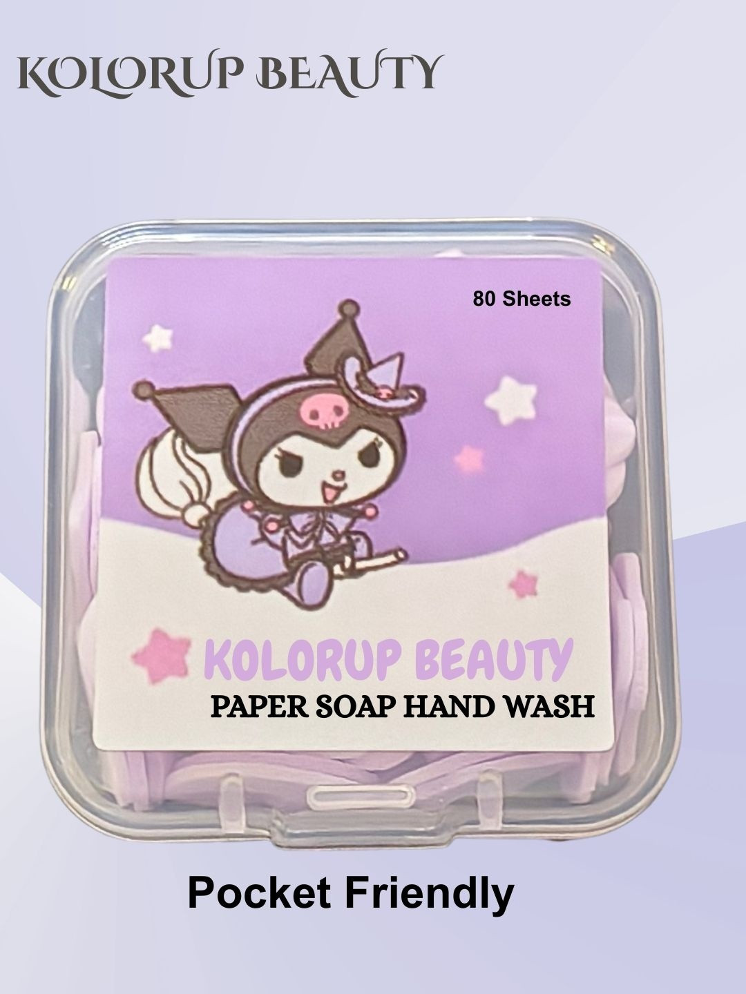 KOLORUP BEAUTY Paper Soap Travel-Friendly Hand Wash - 80 Sheets