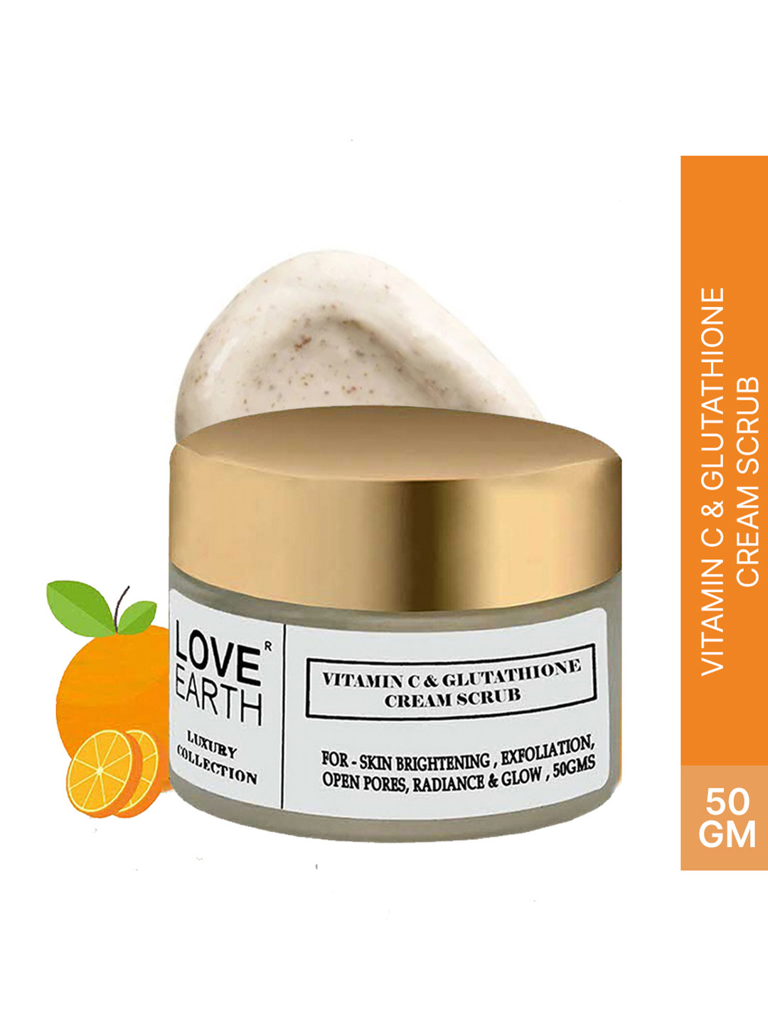 LOVE EARTH Vitamin C And Glutathione Face Scrub 50 g