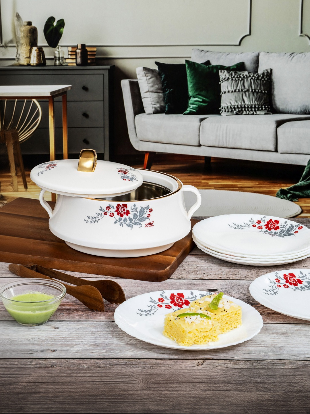 Cello Set Of 7 White 2026 Opalware  Dishwasher Safe Cook and Serve Casserole