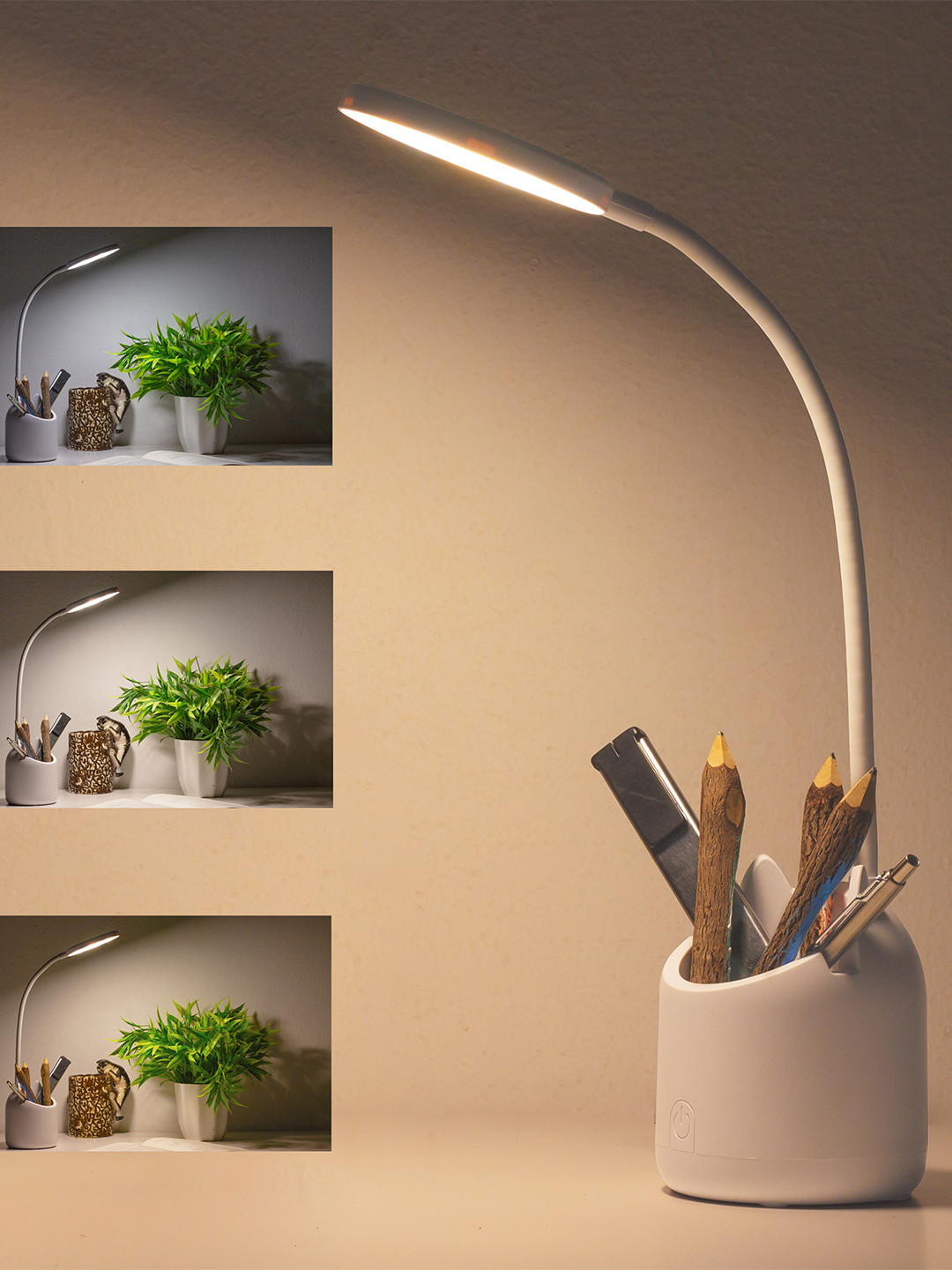 WEIRD WOLF White Acrylic Table Lamp