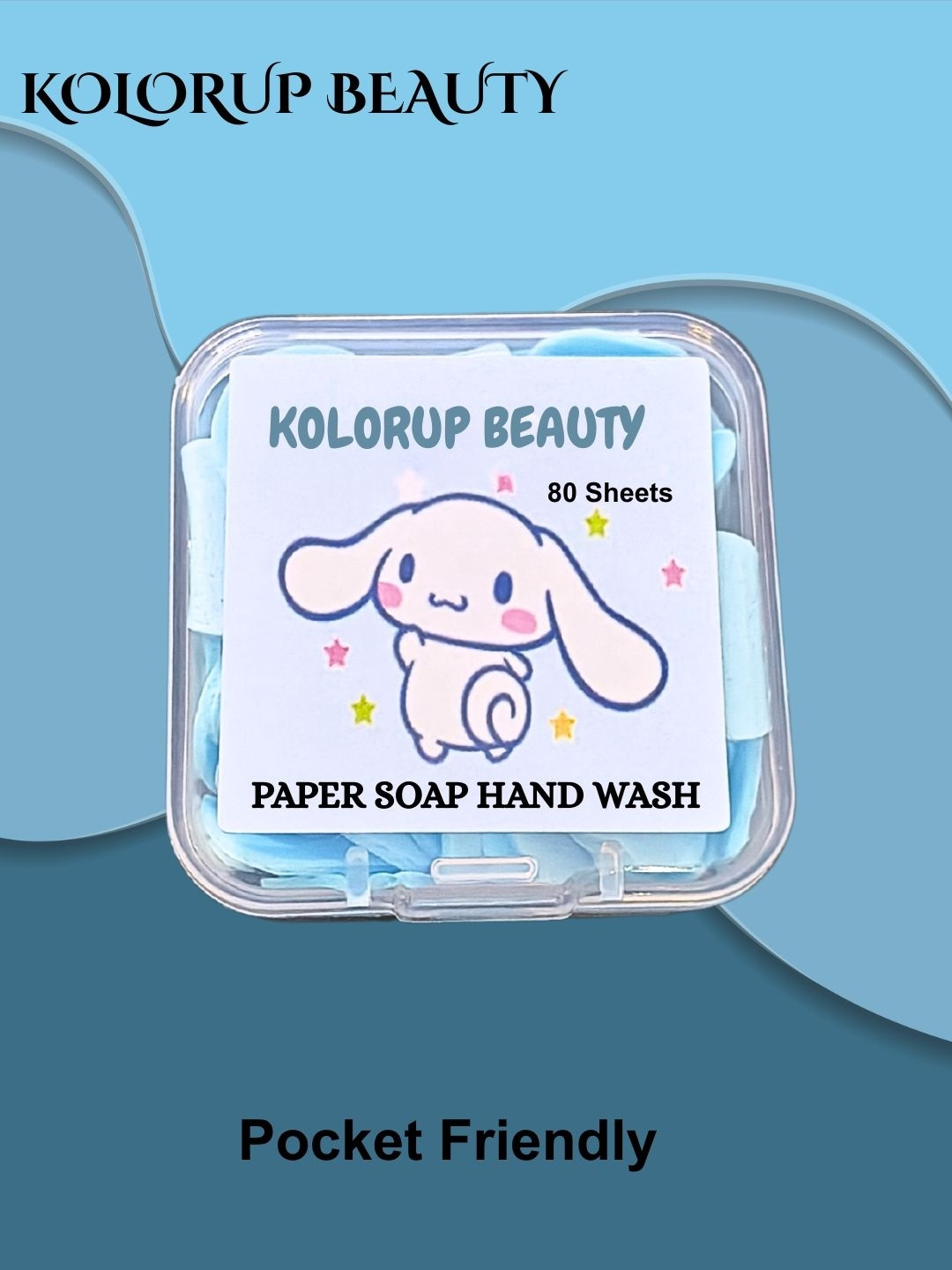 KOLORUP BEAUTY Unisex Paper Soap Hand Wash - 80 Sheets