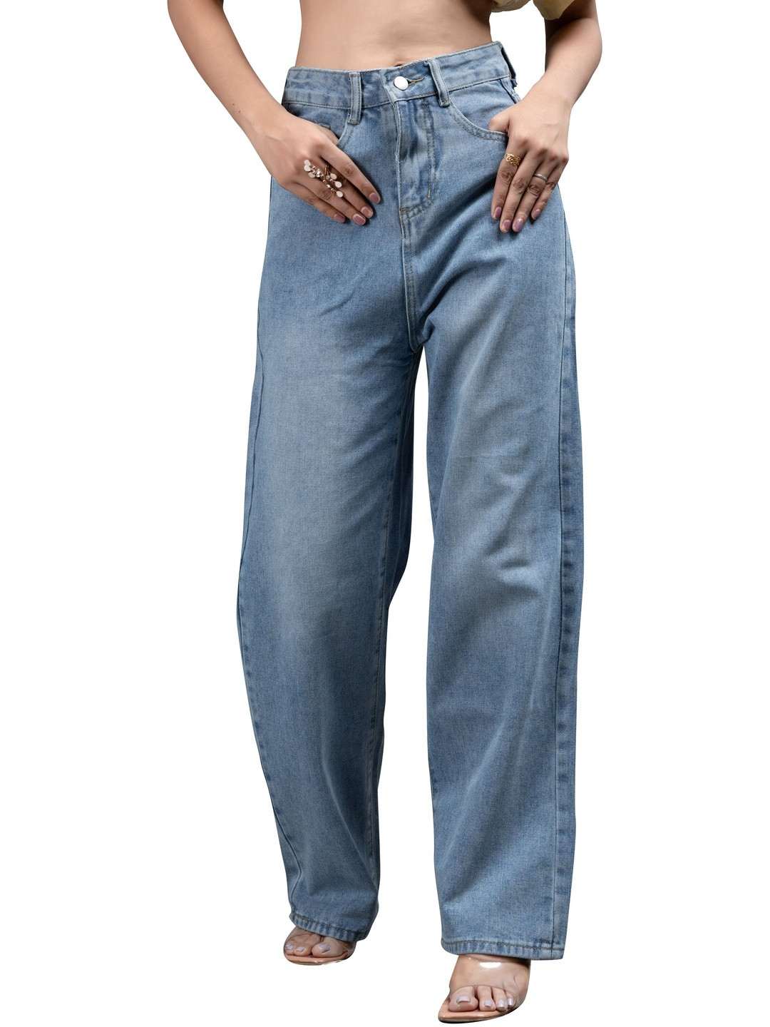 Madborn Creation Women High-Rise Light Fade Stretchable Jeans