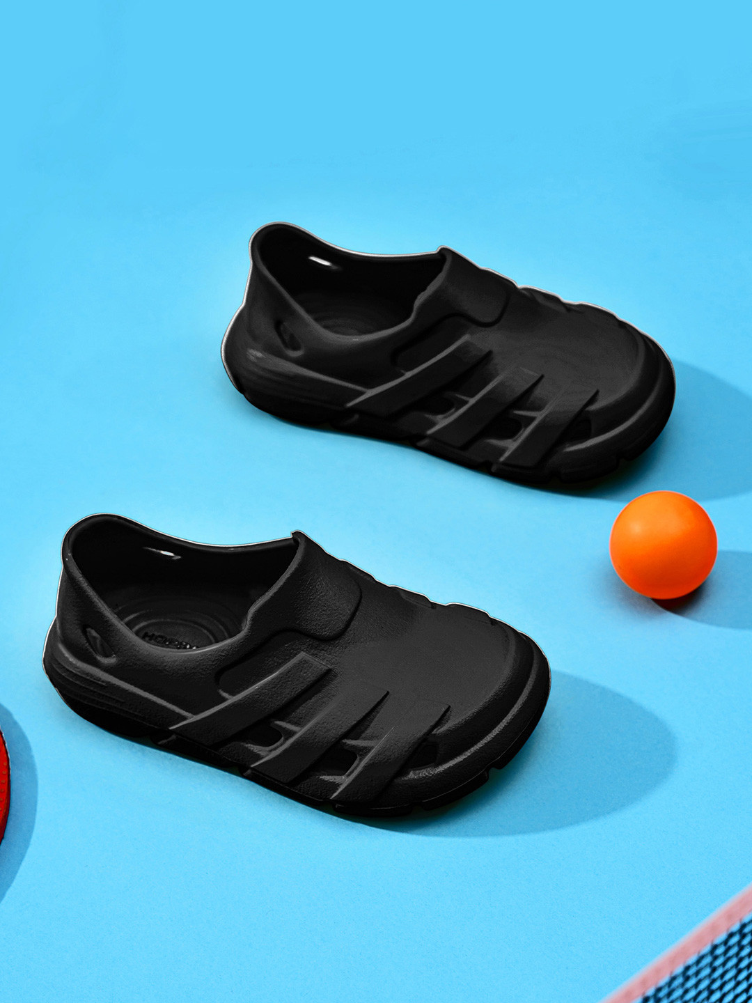 Hoppa Speedy Black Kids Casual Shoes