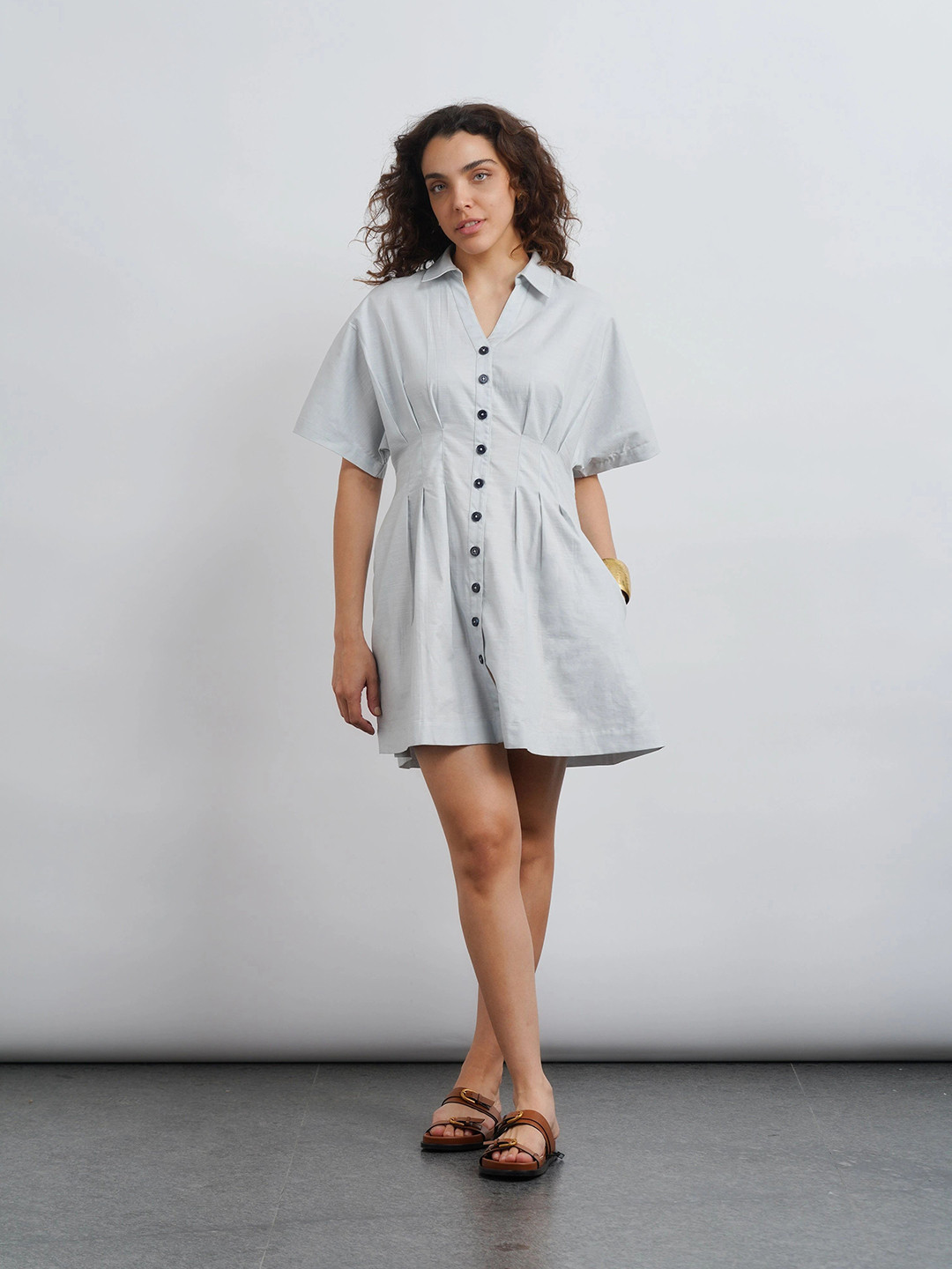 COVE AND LANE Shirt Mini Dress