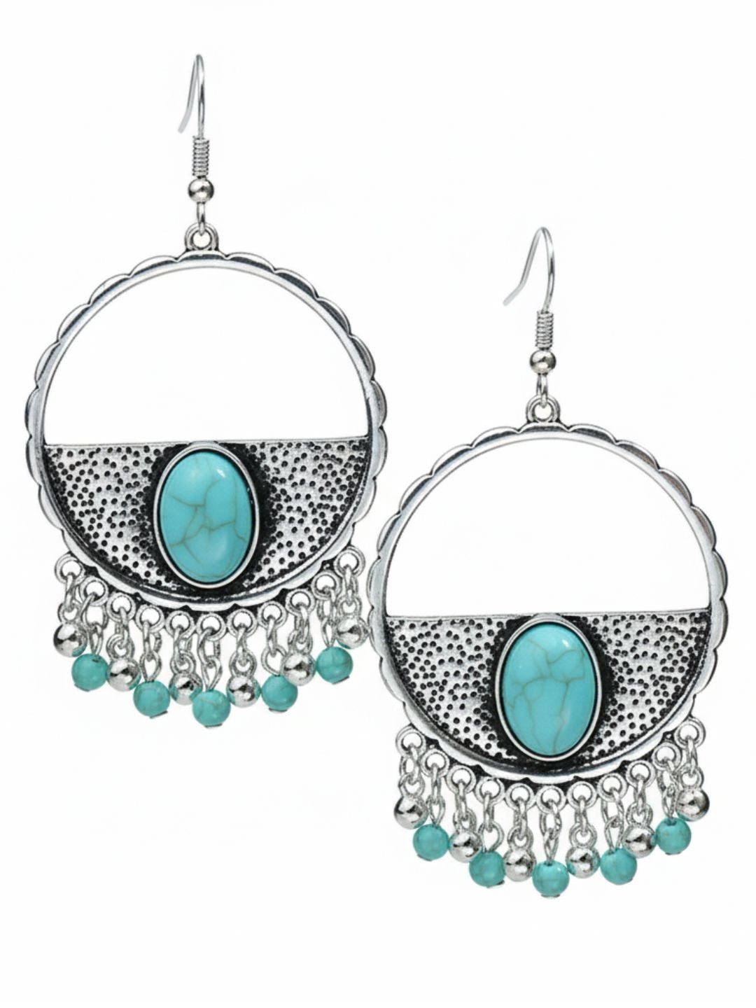 Young & Forever Circular Drop Earrings