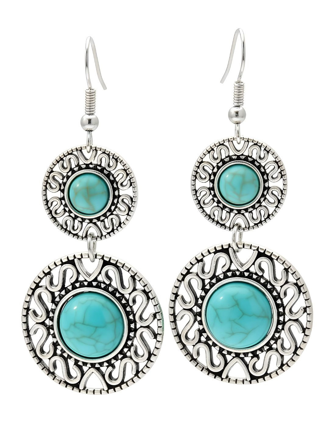 Young & Forever Circular Drop Earrings