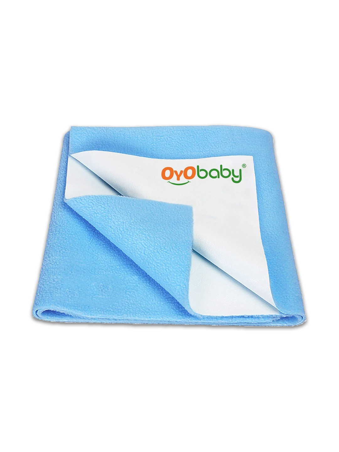 OyO Baby Blue Cotton Breathable Mattress Protector
