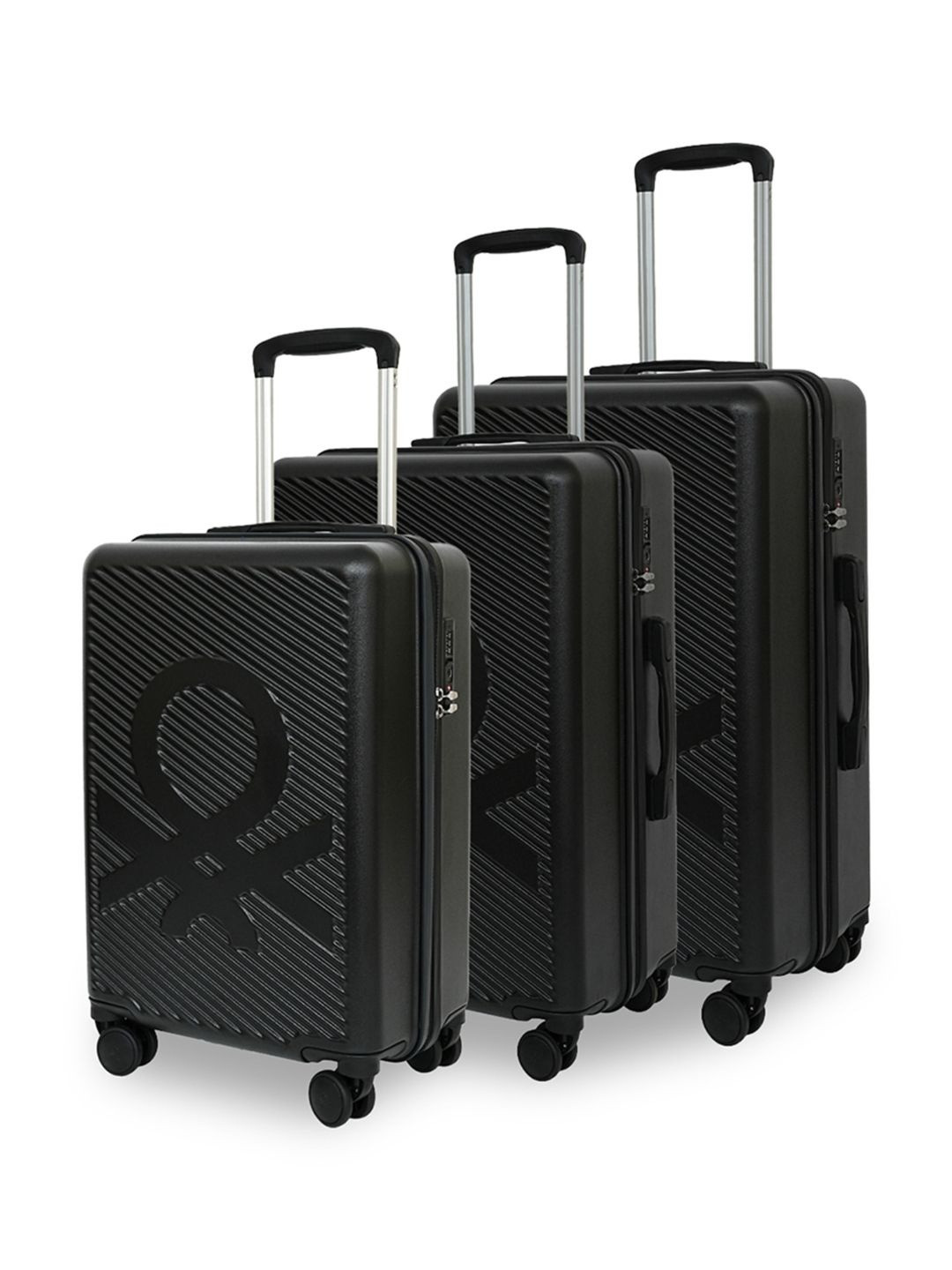 United Colors of Benetton Set Of 3 Hard Sided Trolley Bag