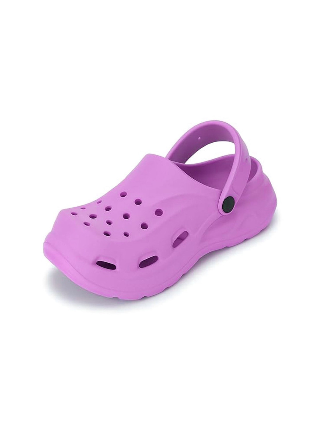 ORTHO JOY Women Purple Rubber Clogs