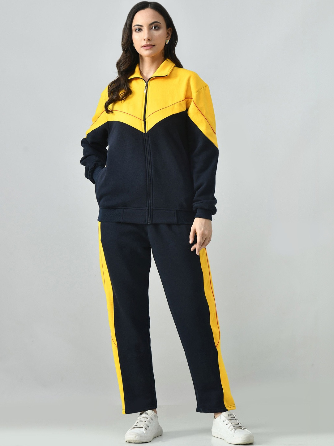 BAESD Coloublocked Full Sleeve Tracksuits