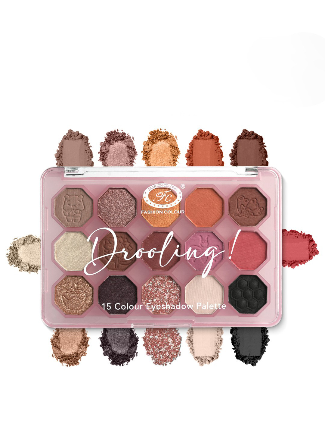 Fashion Colour Drooling 15 Colour Eyeshadow Palette - 11 g - FCHE01