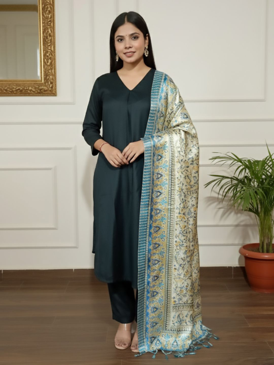 Varanga Ethnic Motifs Printed Dupatta