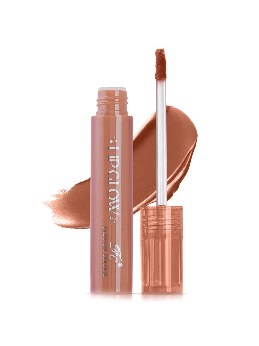 Fashion Colour Pretty Lip Glow Non Transfer 16 H Wear Liquid Lipstick - 3ml - Toffee 11