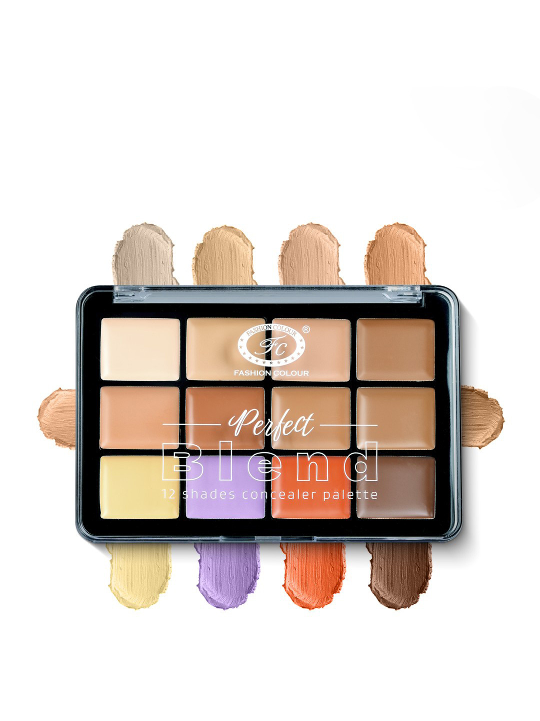 Fashion Colour Perfect Blend 12 Shades Concealer Palette - Shade FCPC02