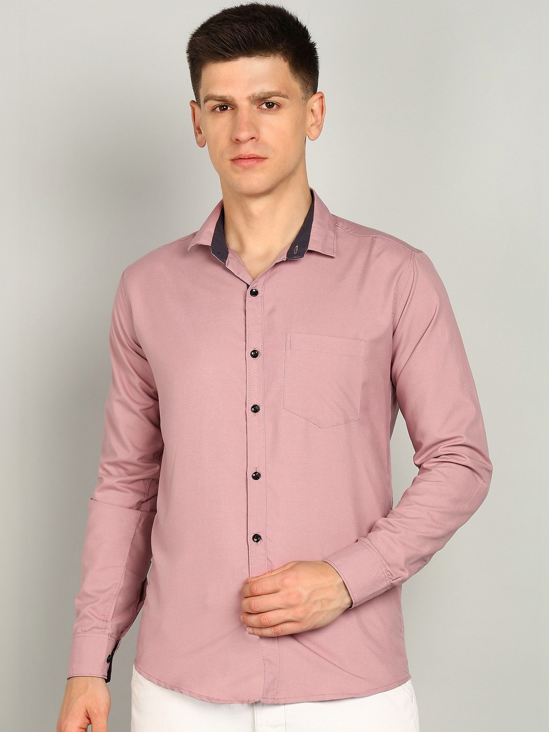 RODEIZ Men Comfort Slim Fit Multi Stripes Casual Shirt