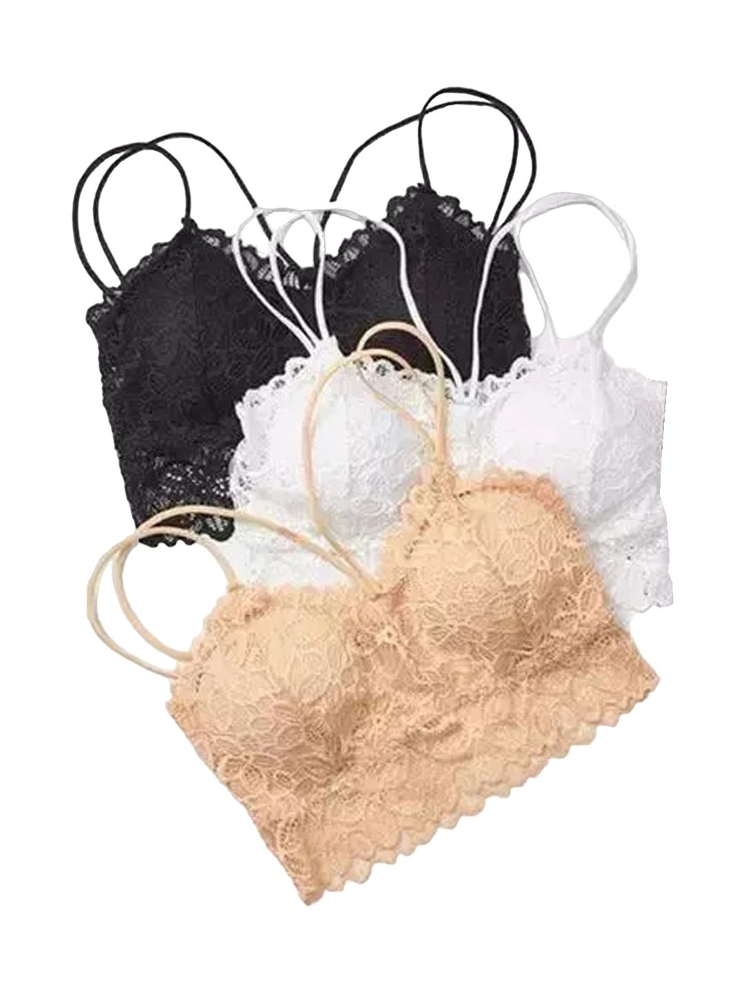 US FASHION Bralette Bra Full Coverage Lightly Padded