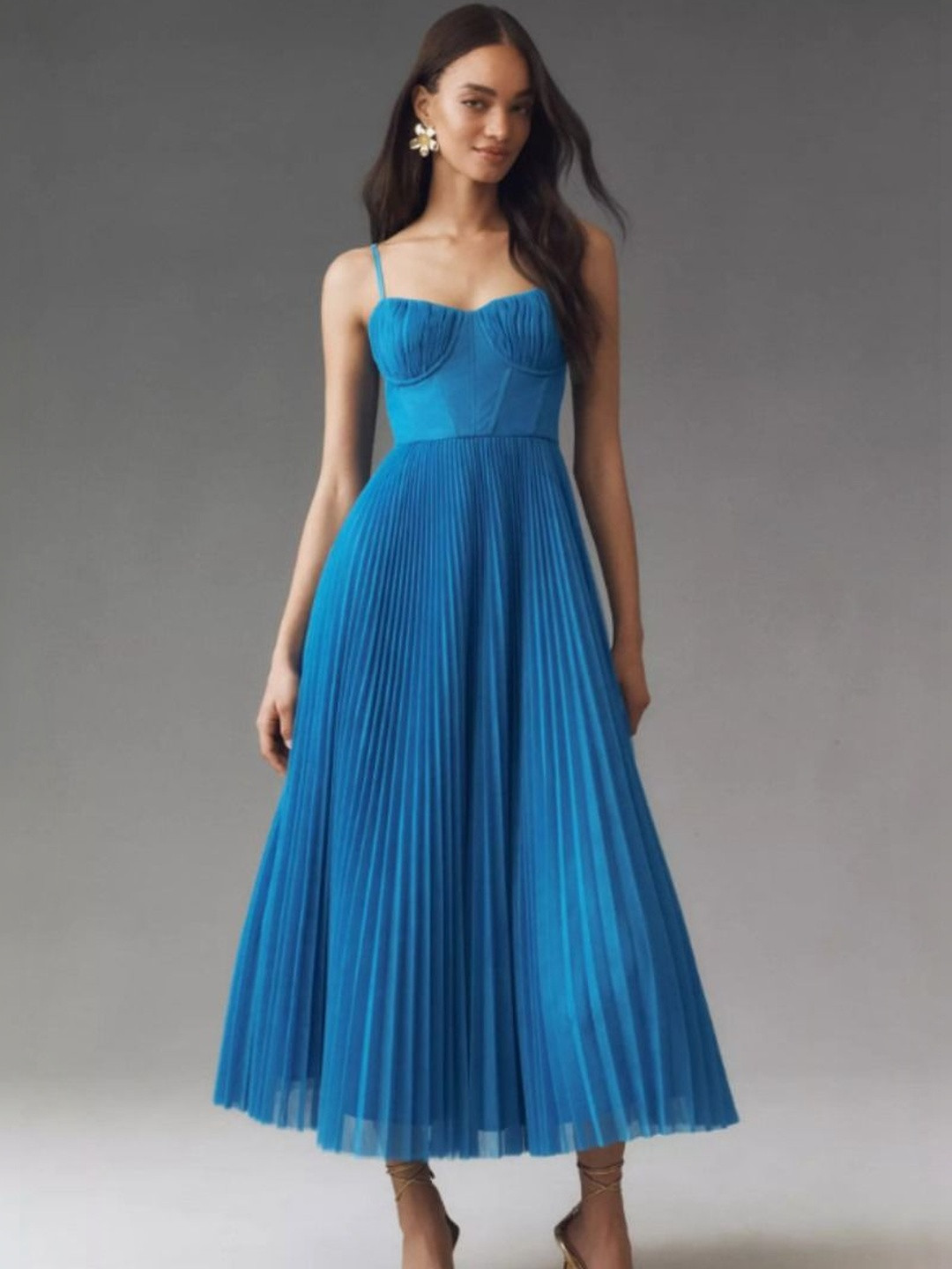 bebe Fit & Flare Midi Dress