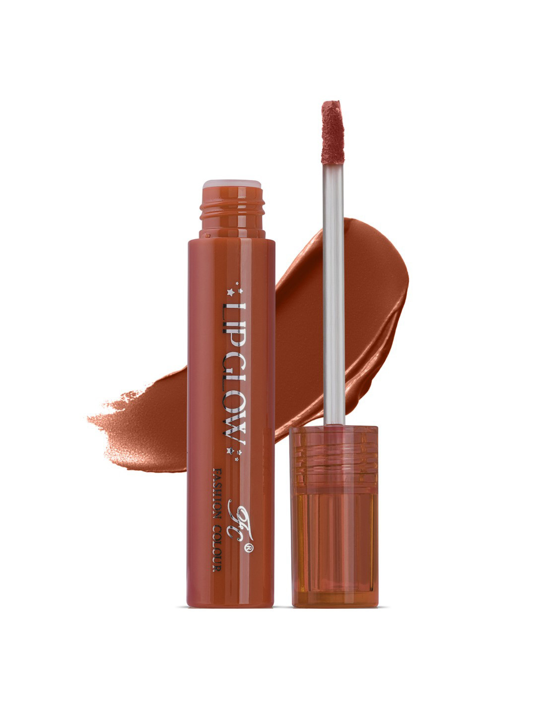 Fashion Colour Pretty Lip Glow Non Transfer Liquid Lipstick - 3ml - Disruptive Brown 03