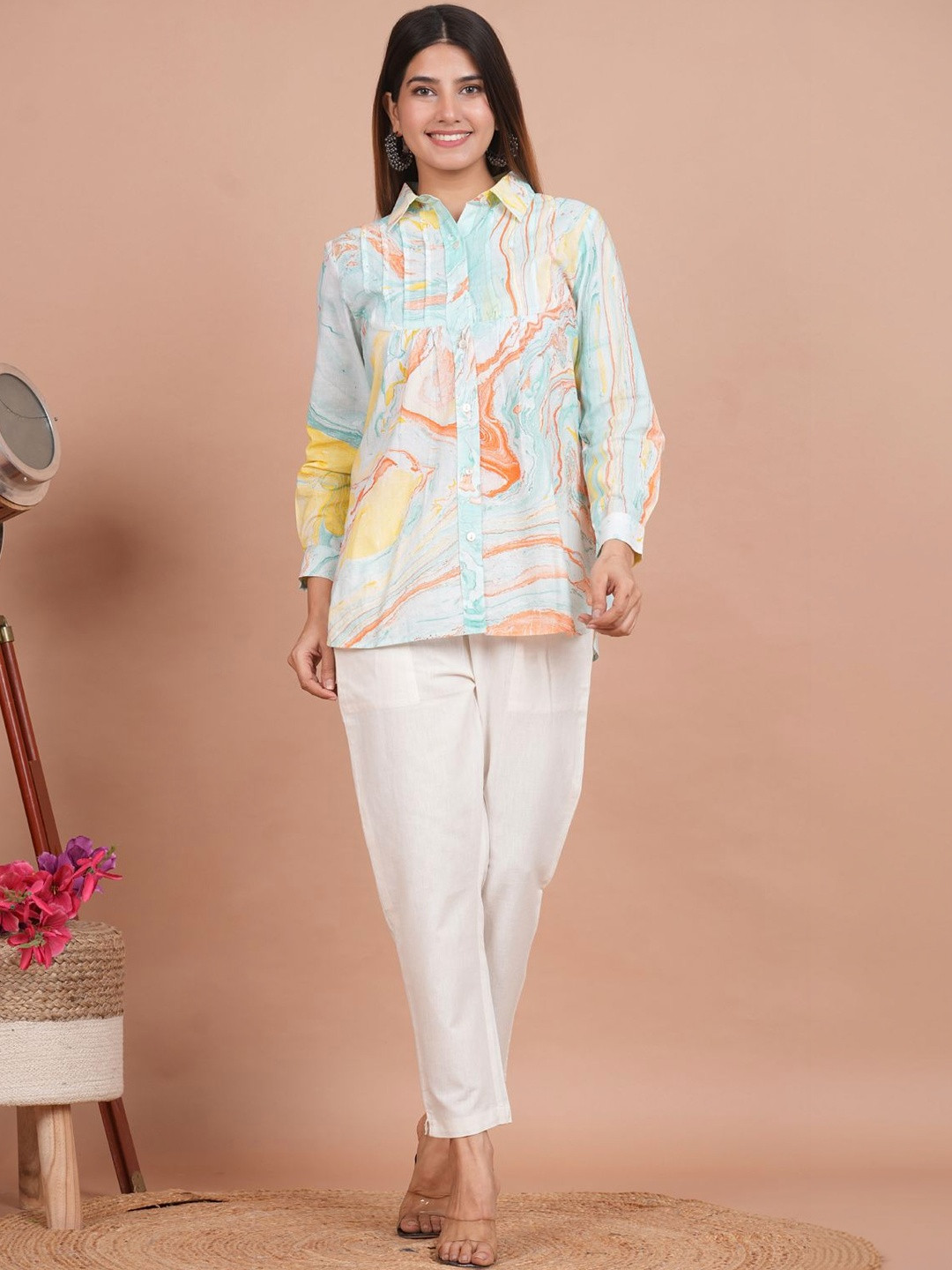 KALPARUN Women Printed Casual Shirt