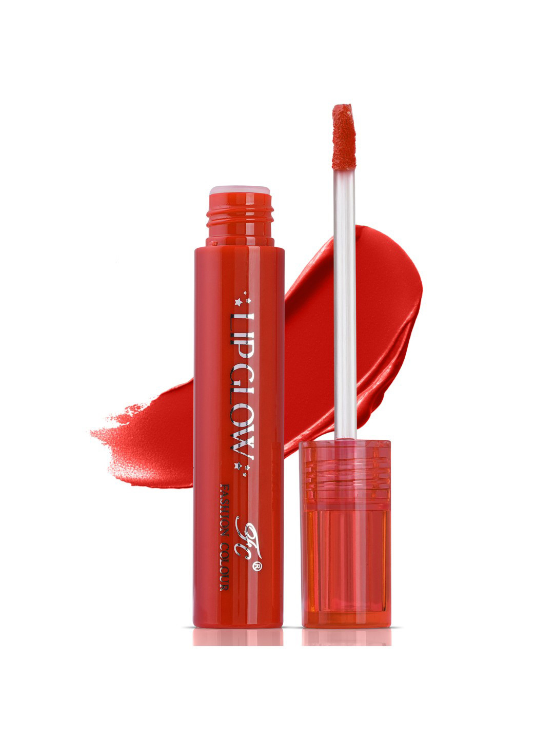 Fashion Colour Pretty Lip Glow Non Transfer Liquid Lipstick - 3 ml - Vivid Red 12