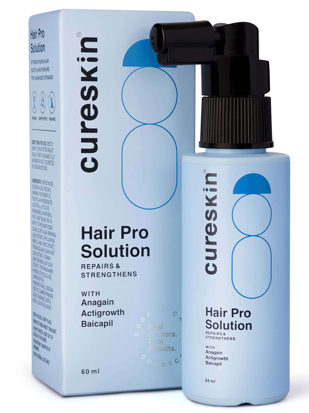 Cureskin Hair Pro Solution with Anagain & Baicapil - 60 ml