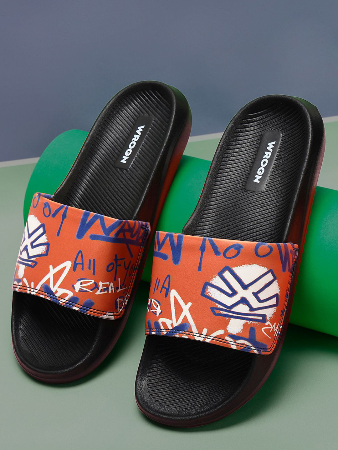 WROGN Men Printed Sliders