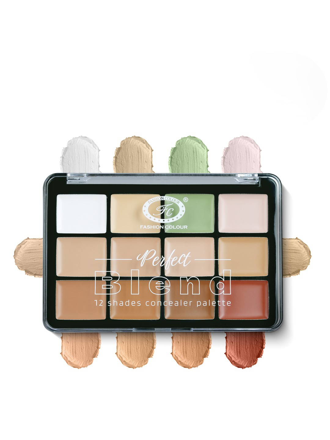 Fashion Colour Perfect Blend 12 Shades Concealer Palette - Shade FCPC01