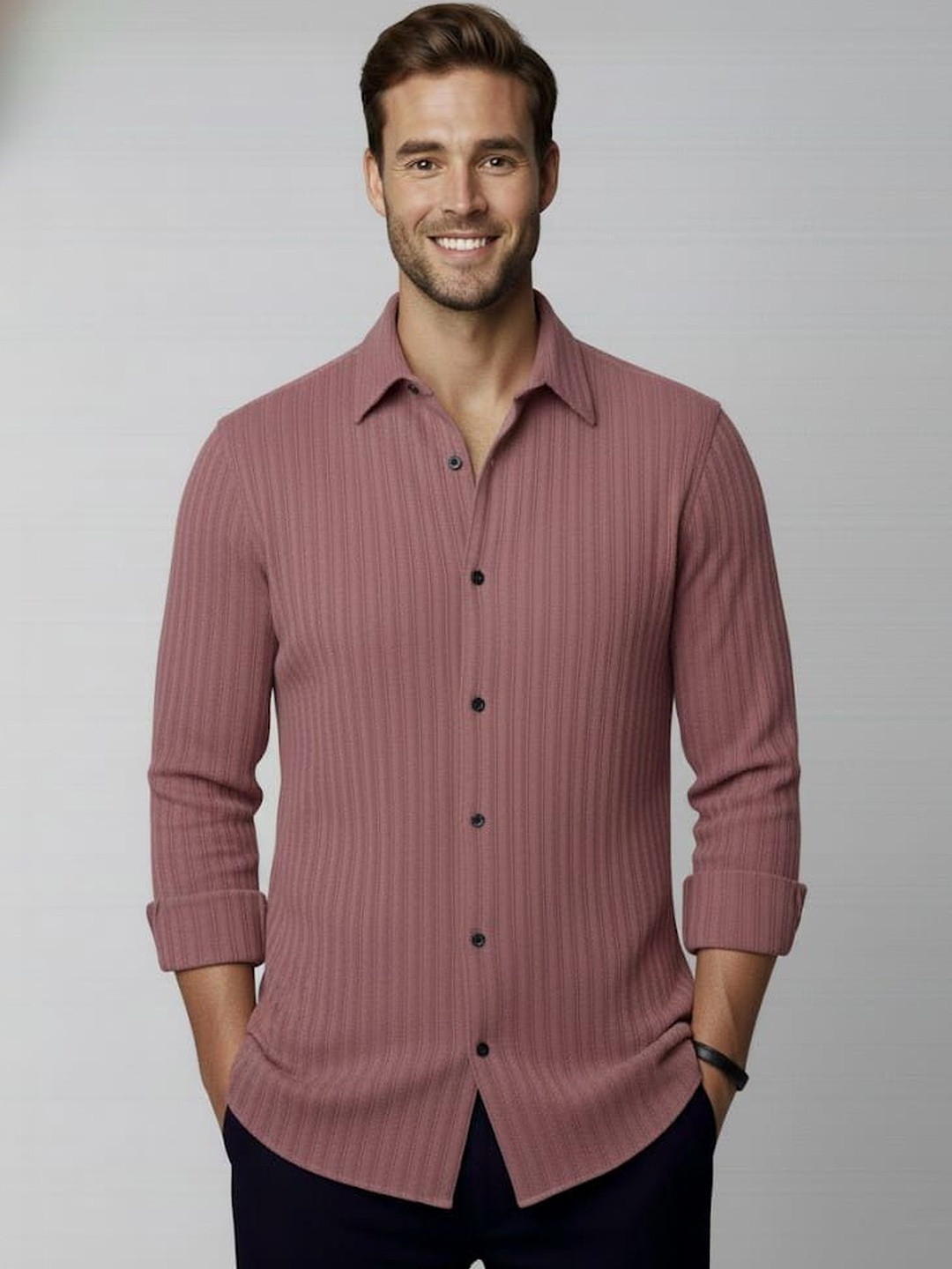 OQUENT Men Standard Casual Shirt