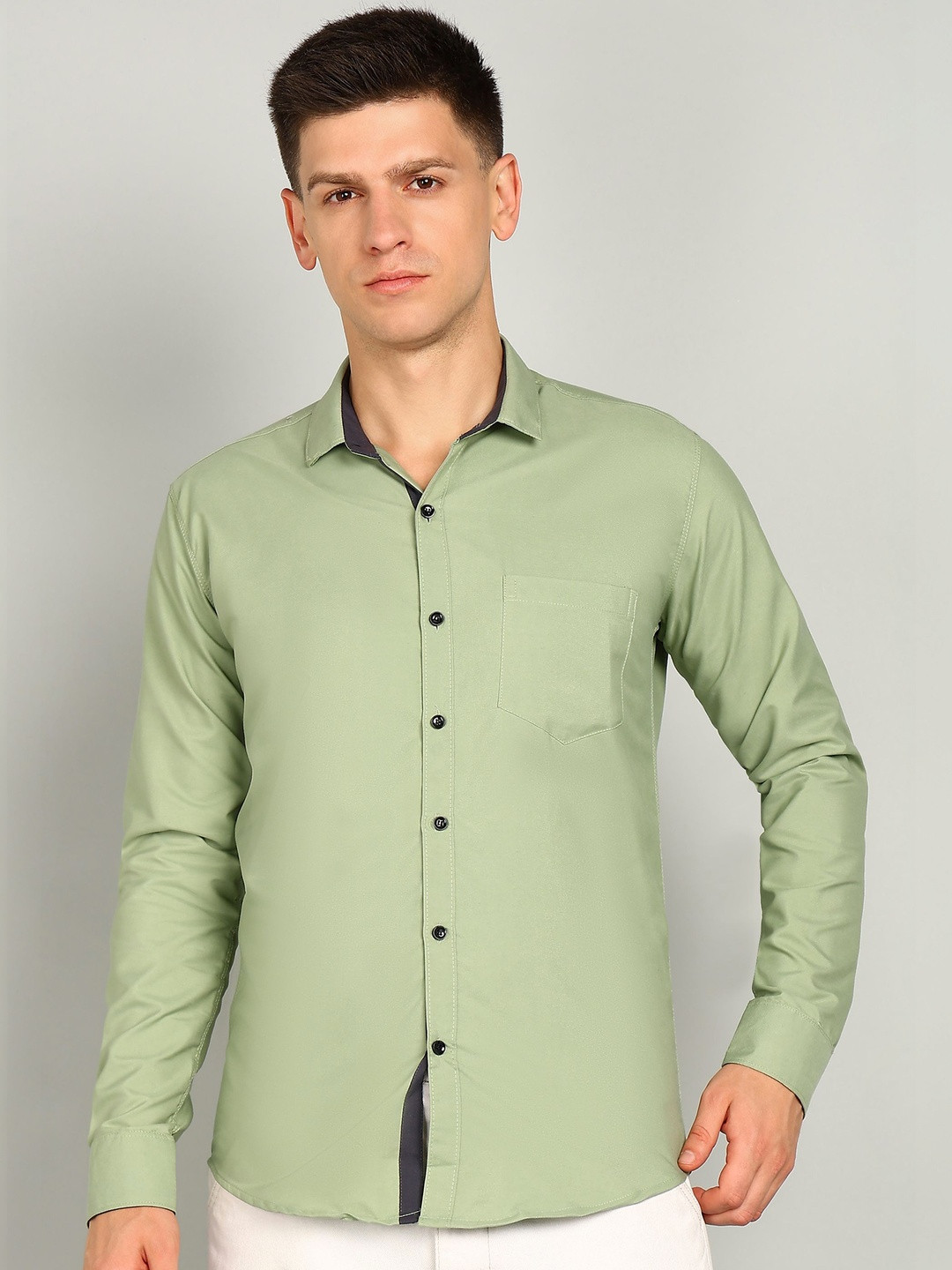 RODEIZ Men Comfort Slim Fit Casual Shirt