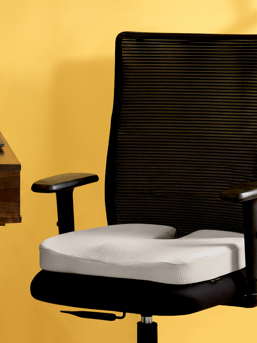 betterhood Grey Memory Foam Ergonomic Coccyx Chair Seat Cushion