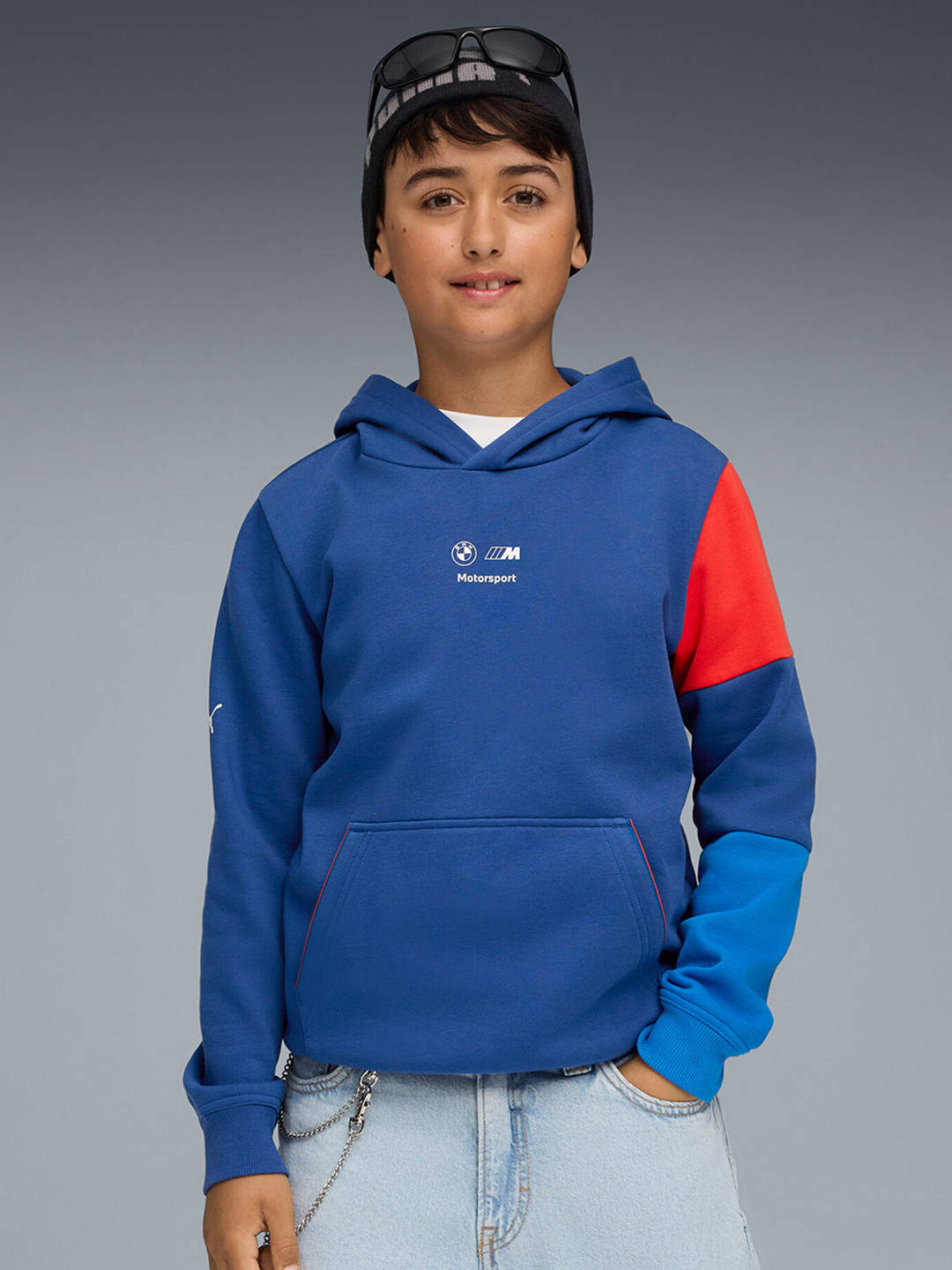 Puma BMW MMS Kids Essentials Hooded Sweatshirt