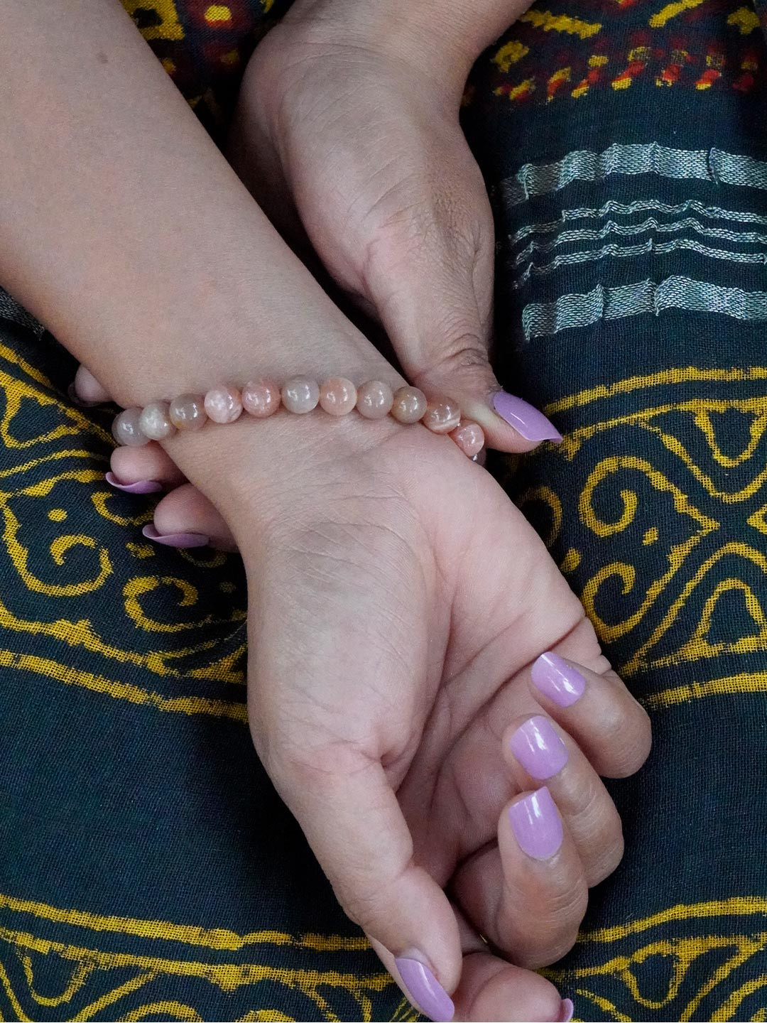 Love Rocks Moonstone Crystal Beaded Bracelet