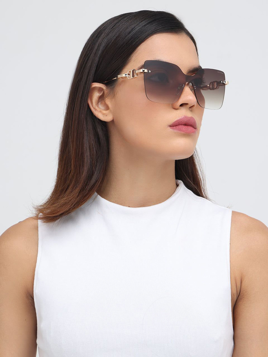 ZAADRAN Unisex Oversized Sunglasses with Polarised and UV Protected Lens MEXICO-BROWN