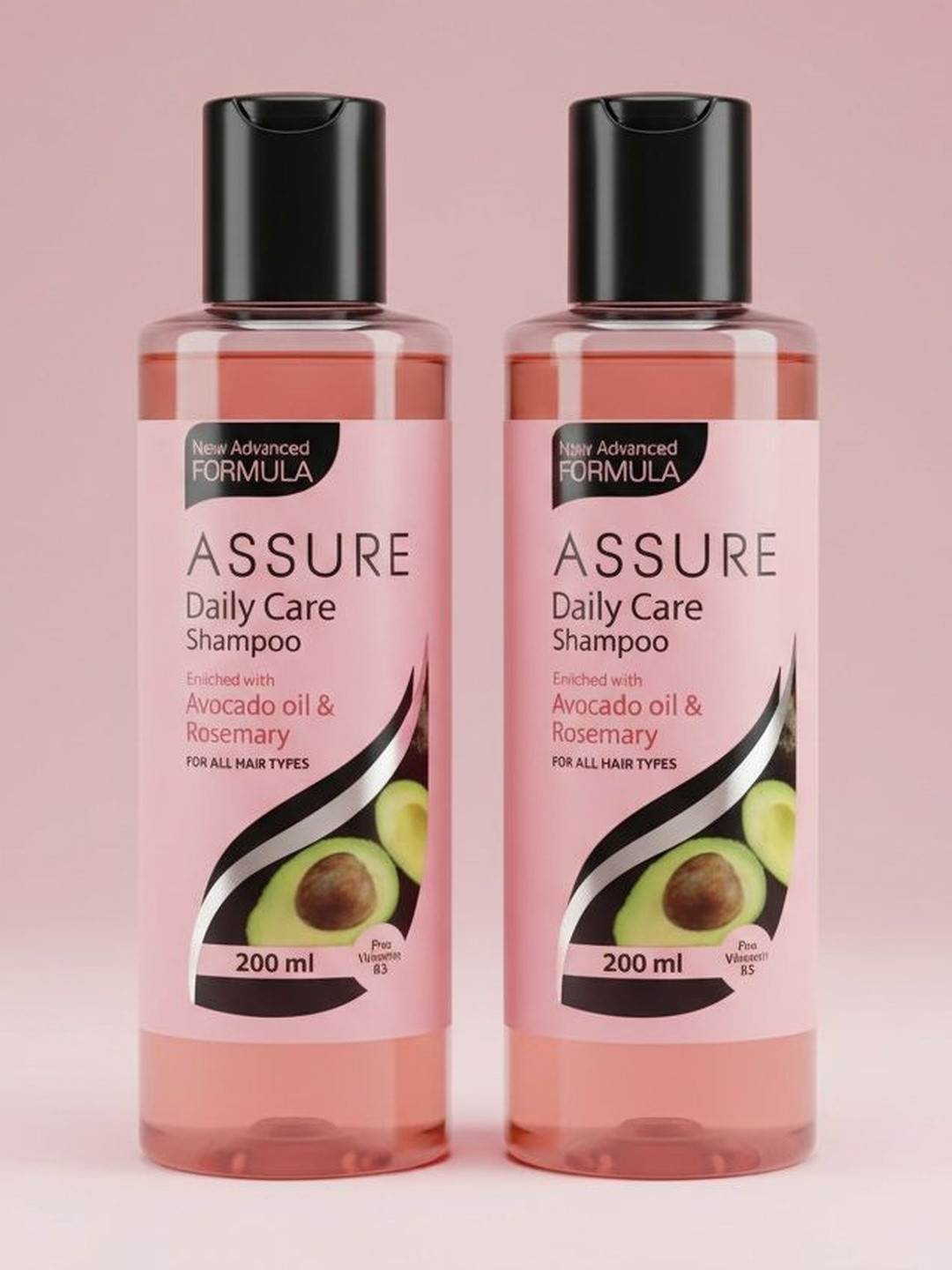 Vestige Set Of 2 Assure Daily Care Shampoo With Avocado & Rosemary - 200 ml Each