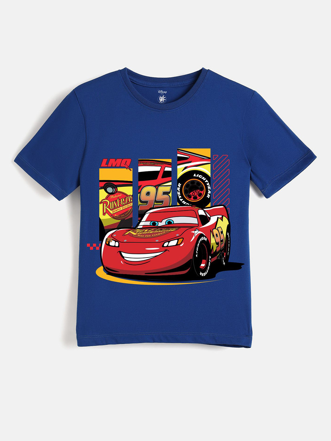 YK Disney Boys Printed Pure Cotton Round Neck Oversized Tshirts