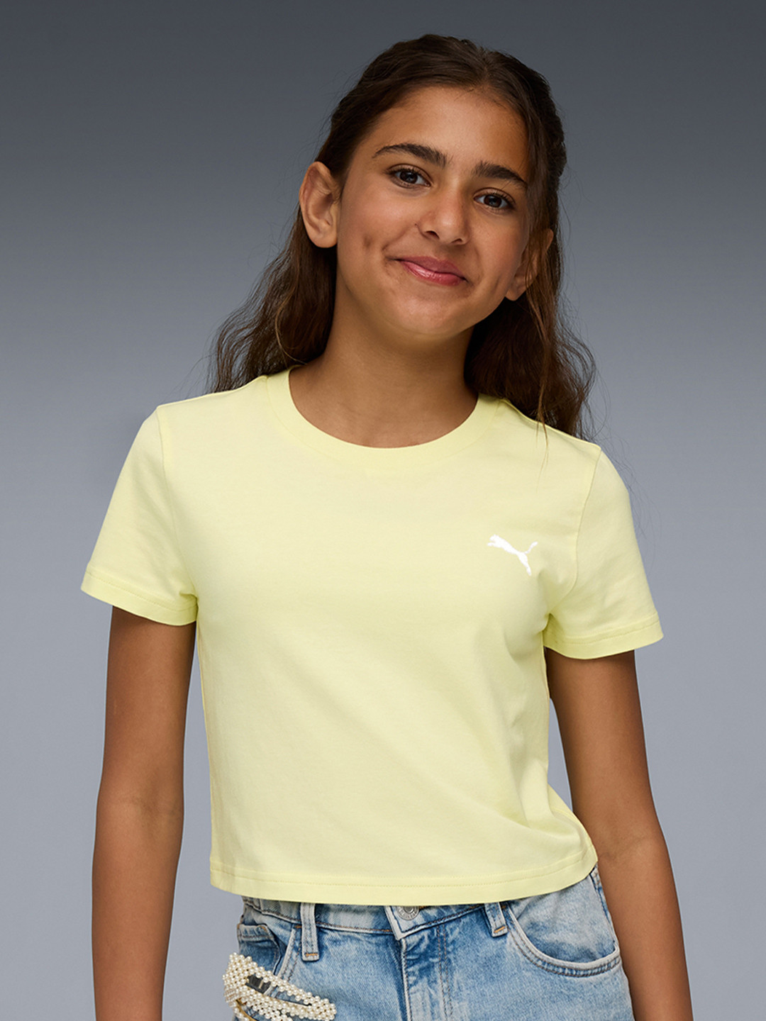 Puma Wardrobe Essentials Youth Baby Cotton Brand Logo T-shirt