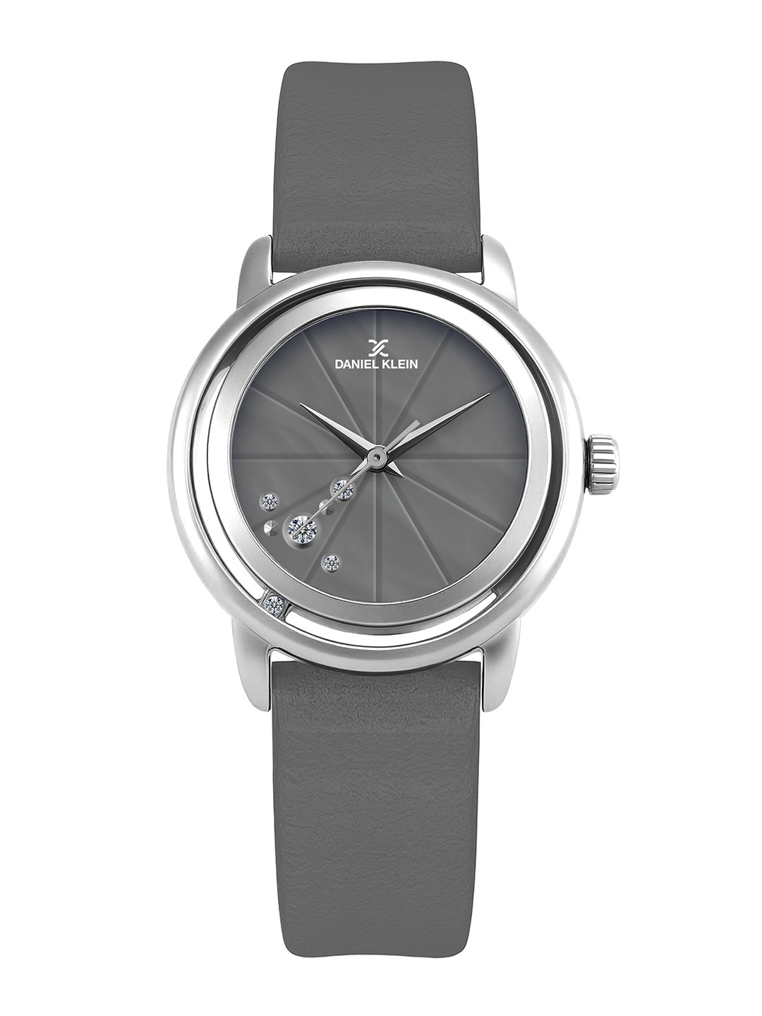 Daniel Klein Women Printed Dial & Leather Analogue Battery Watch