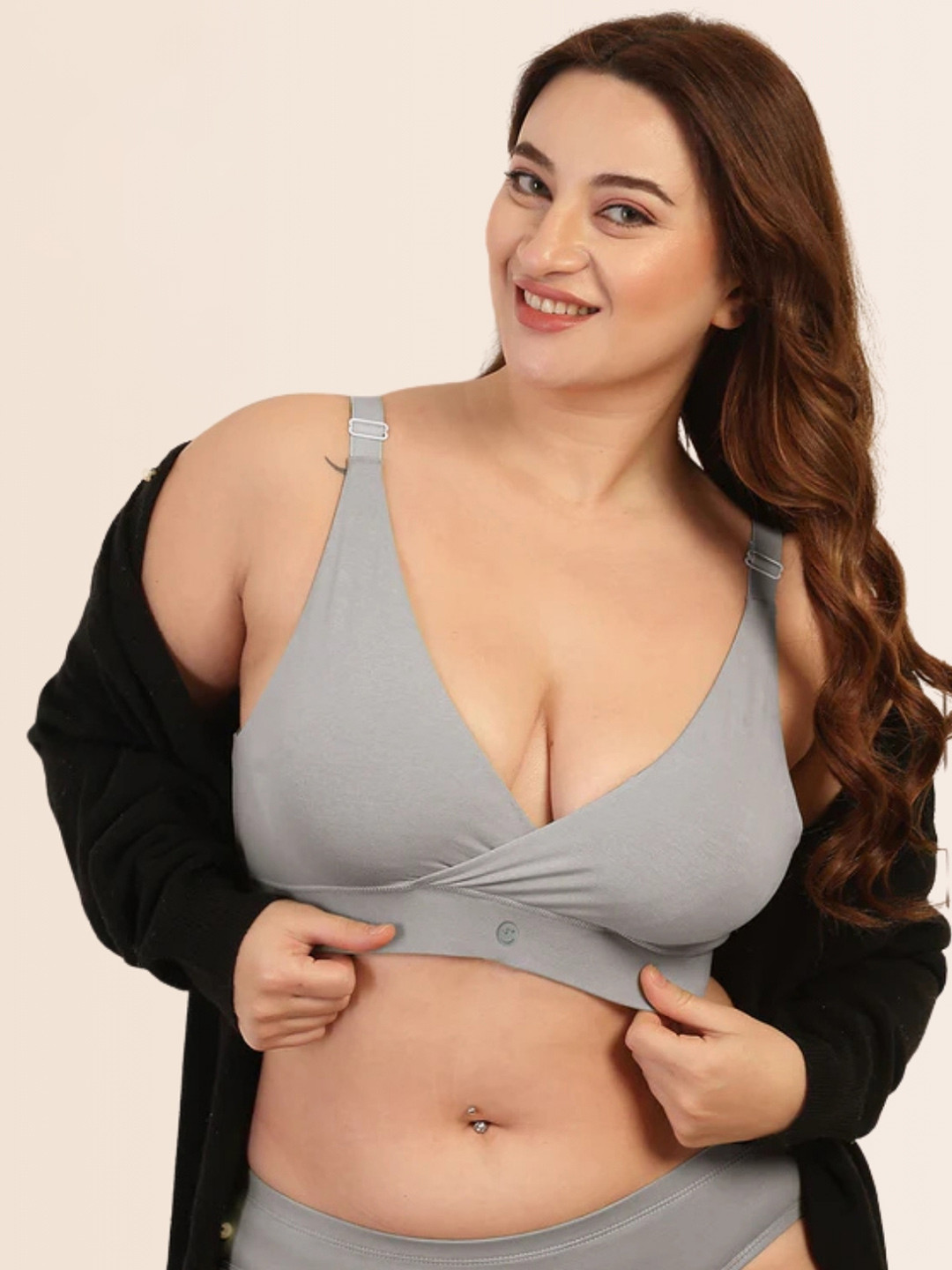 House Of Zelena Women All Day Comfort Half Coverage Bra with Adjuster