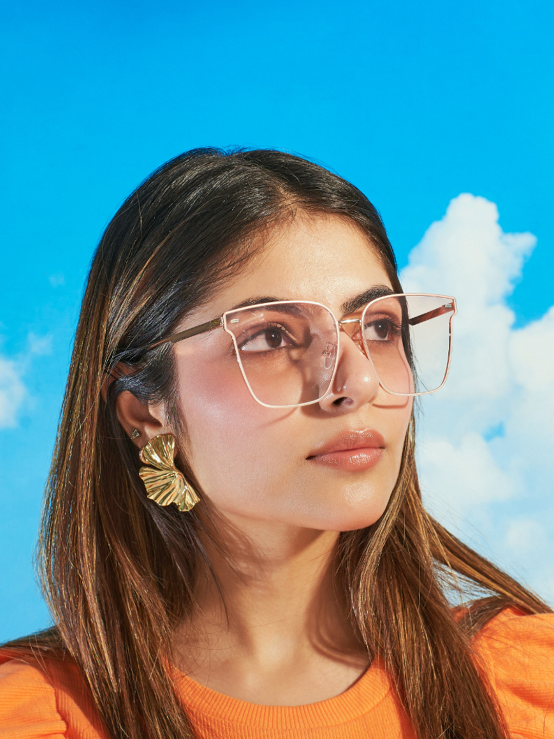 SALTY Unisex Dizzy Ray Fashionable Sunglasses SG0004-RG-PK-Rose Gold