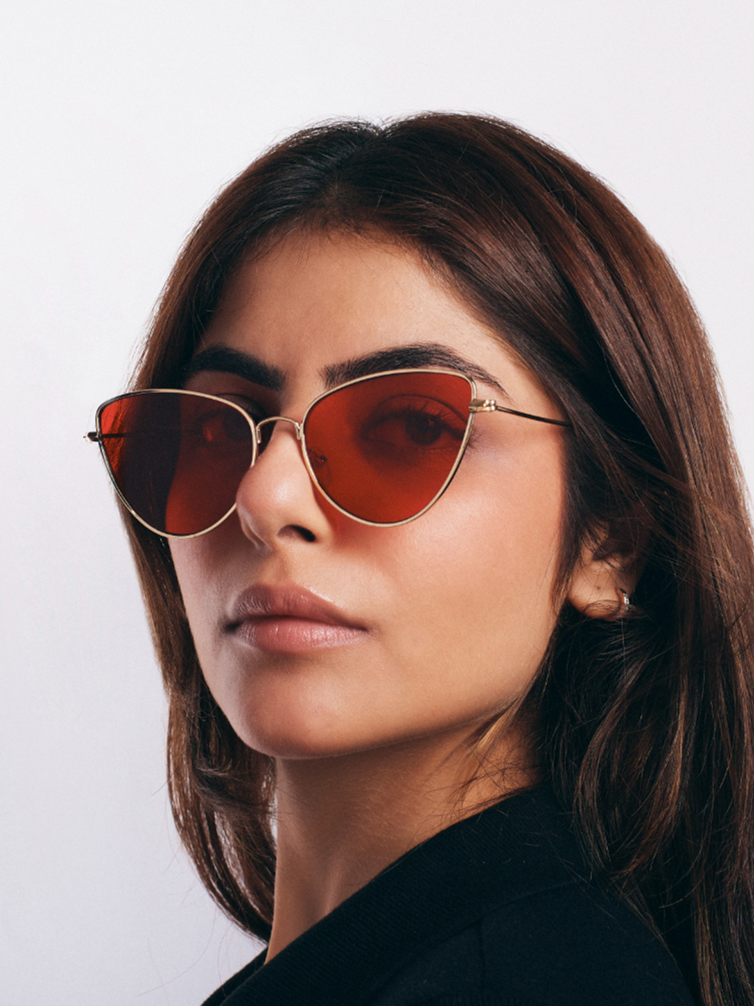 SALTY Women Cherry Blaze Cat-Eye Sunglasses SG0042-G-RD