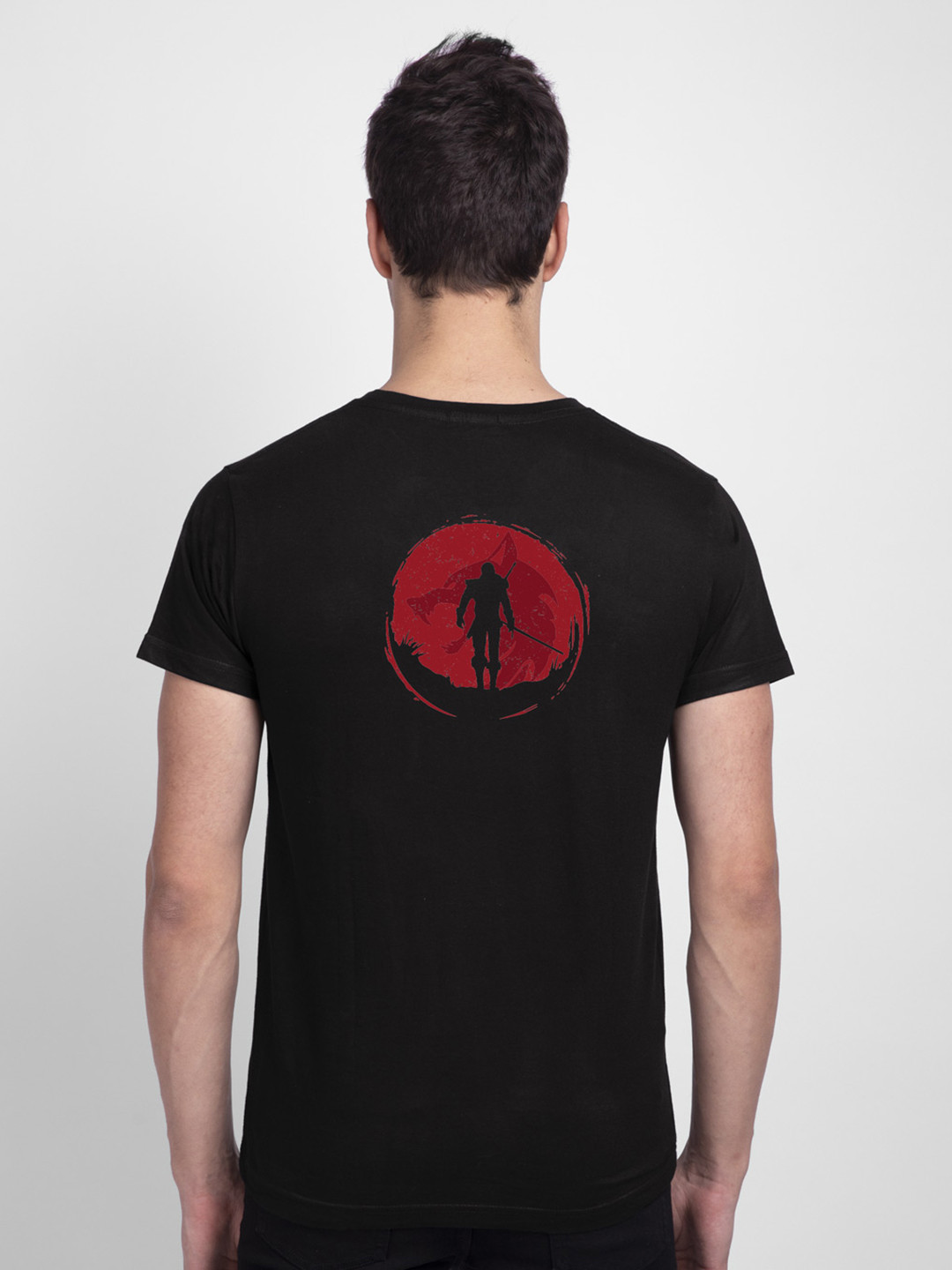 Bewakoof Men Black Printed Oversized  T-shirt