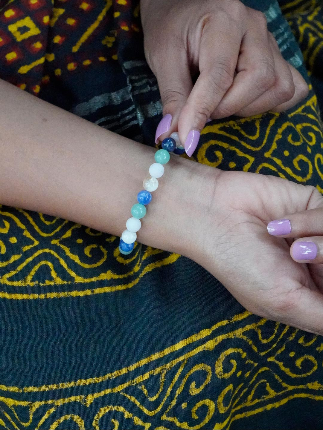 Love Rocks Pisces Zodiac sign Crystal Beaded Bracelet